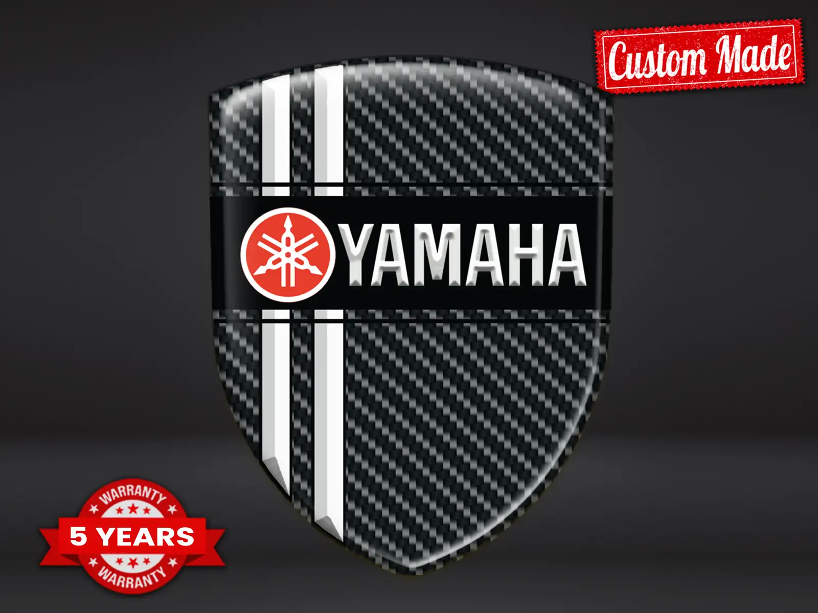 Yamaha Autocollant Bombé Édition Course Étiquettes Premium